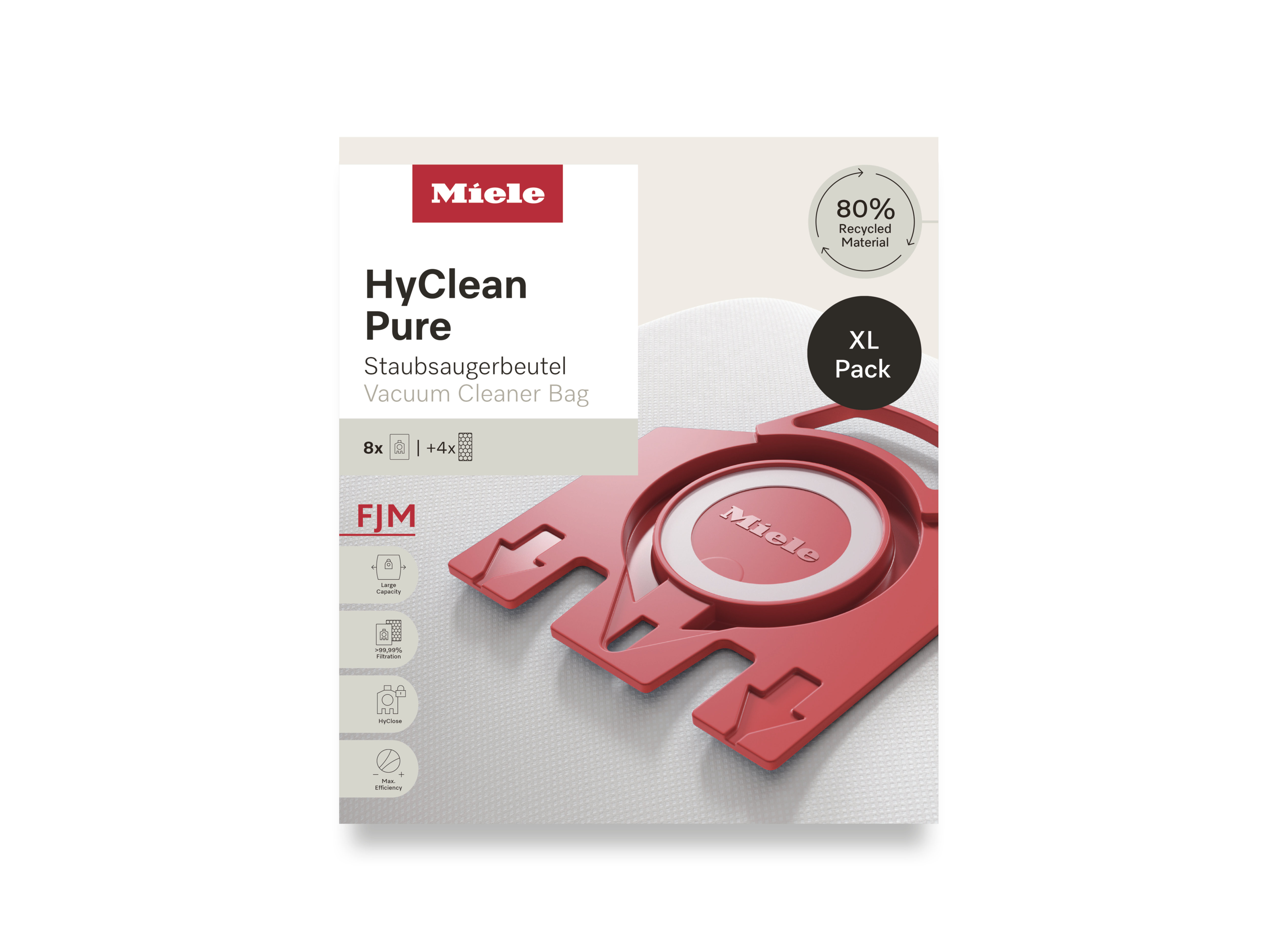 Комплект мешков-пылесборников HyClean Pure FJN XL Miele купить в Набережныечелнах | Всегда в наличии! | Артикул 12498160 | Официальный сайт