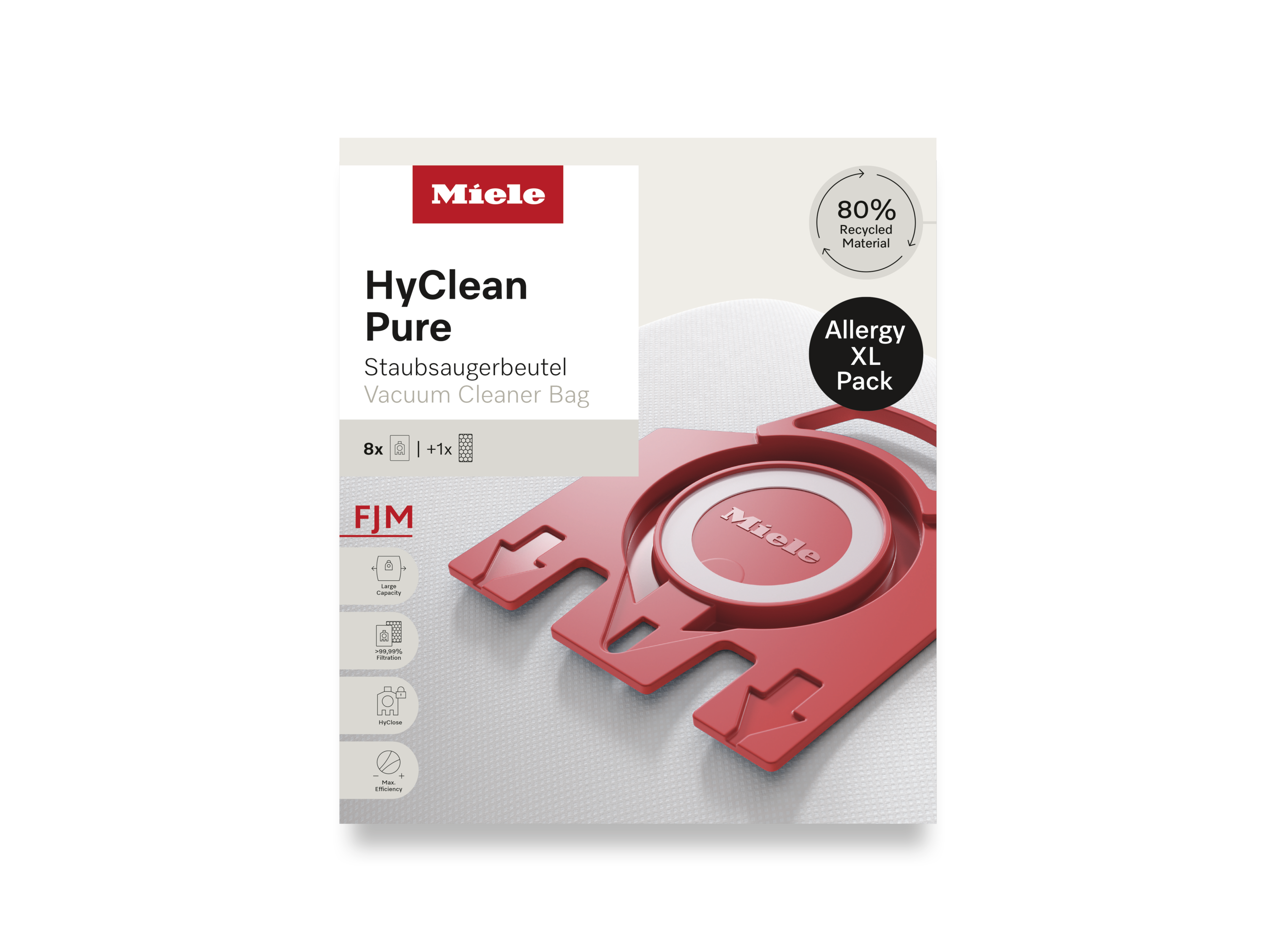 Комплект мешков-пылесборников HyClean Pure FJN Allergy XL Miele купить в Набережныечелнах | Всегда в наличии! | Артикул 12498190 | Официальный сайт