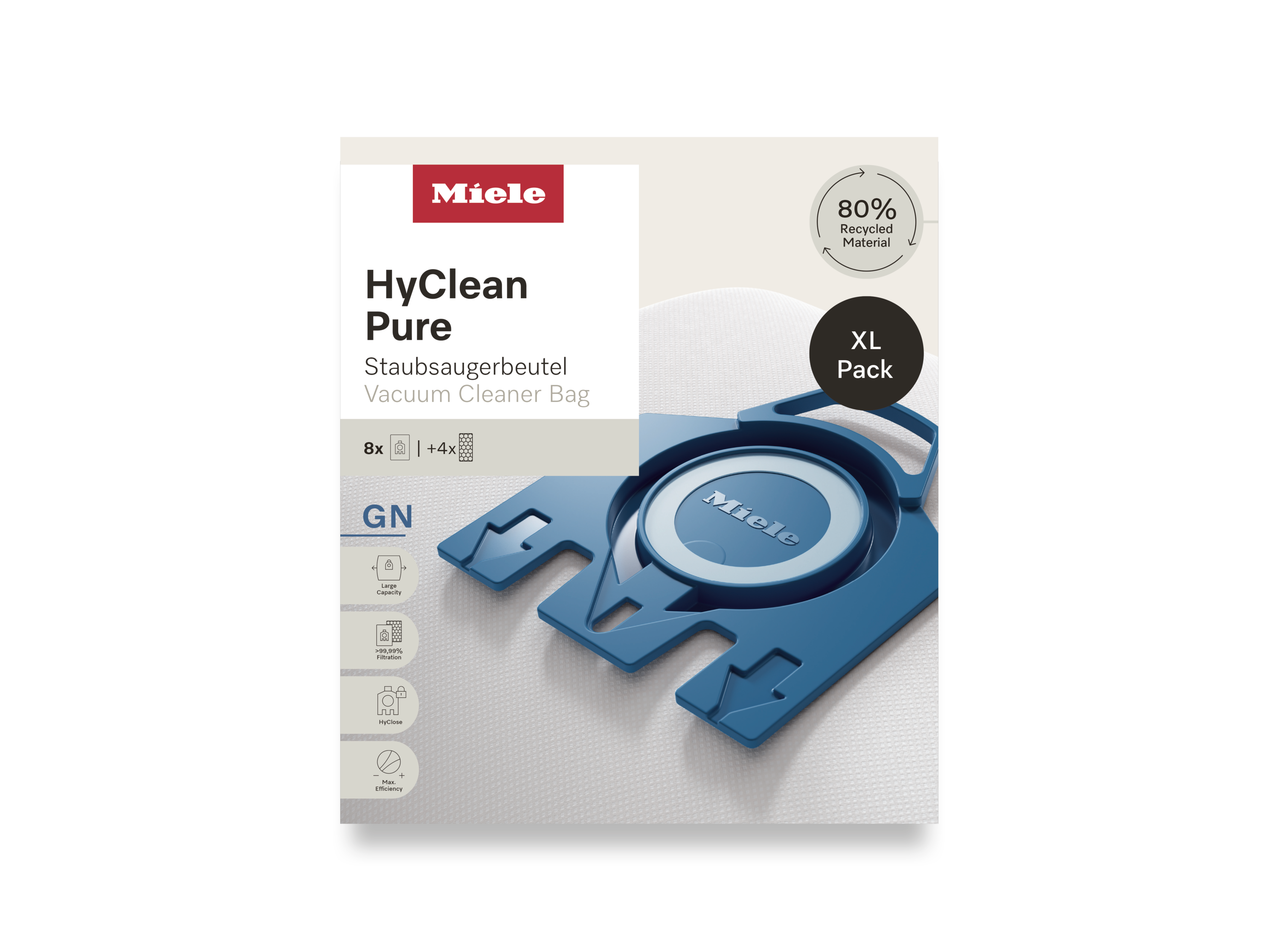 Комплект мешков-пылесборников HyClean Pure GN XL Miele купить в Набережныечелнах | Всегда в наличии! | Артикул 12497870 | Официальный сайт