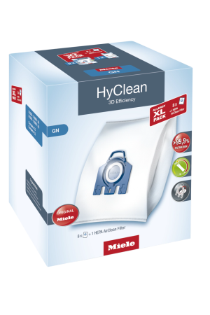 Комплект мешков пылесборников Allergy XL Pack 2 HyClean GN + фильтр HA 50 Miele купить в Набережныечелнах | Всегда в наличии! | Артикул 10632880 | Официальный сайт